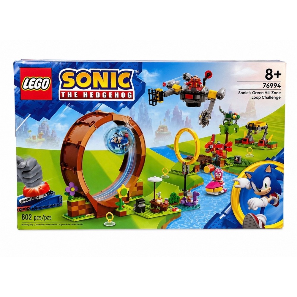 LEGO Sonic the Hedgehog Sonic's Green Hill Zone Loop Challenge 76994 New 802 Pcs